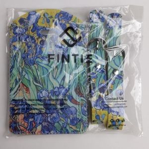 Luggage Tags - Iris Print (x2)